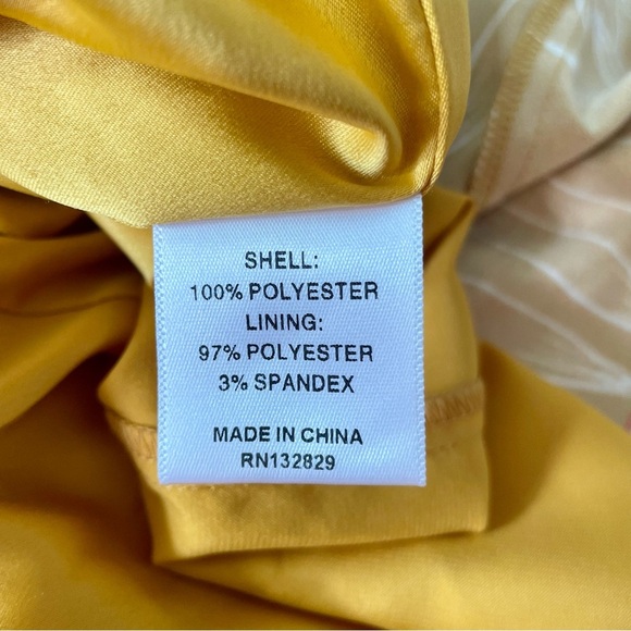 Camila Coelho Antonia Mini Dress in Gold Tropical REVOLVE size large NWT - Picture 13 of 16